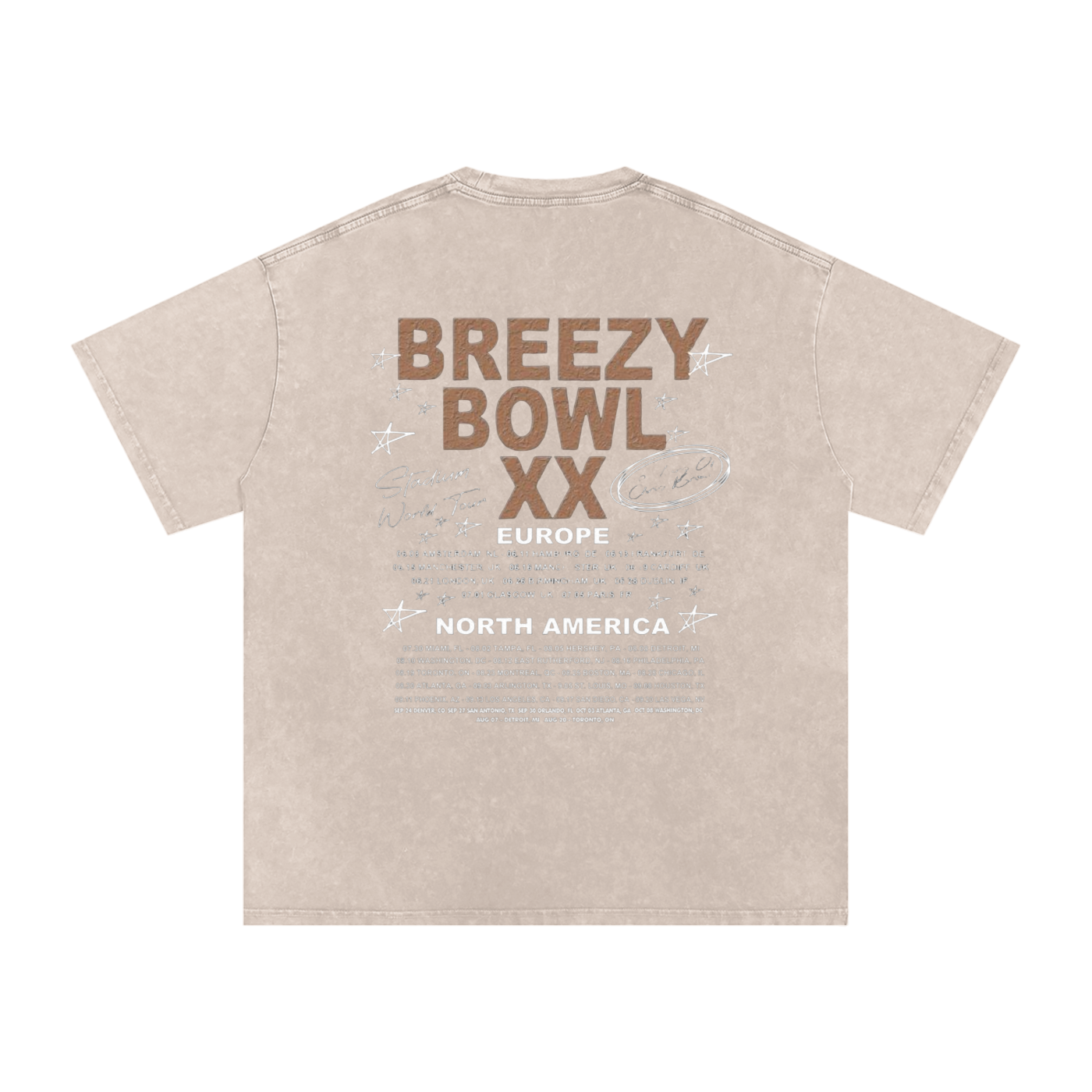 Chris Brown's "Breezy Bowl XX" Tour Tee